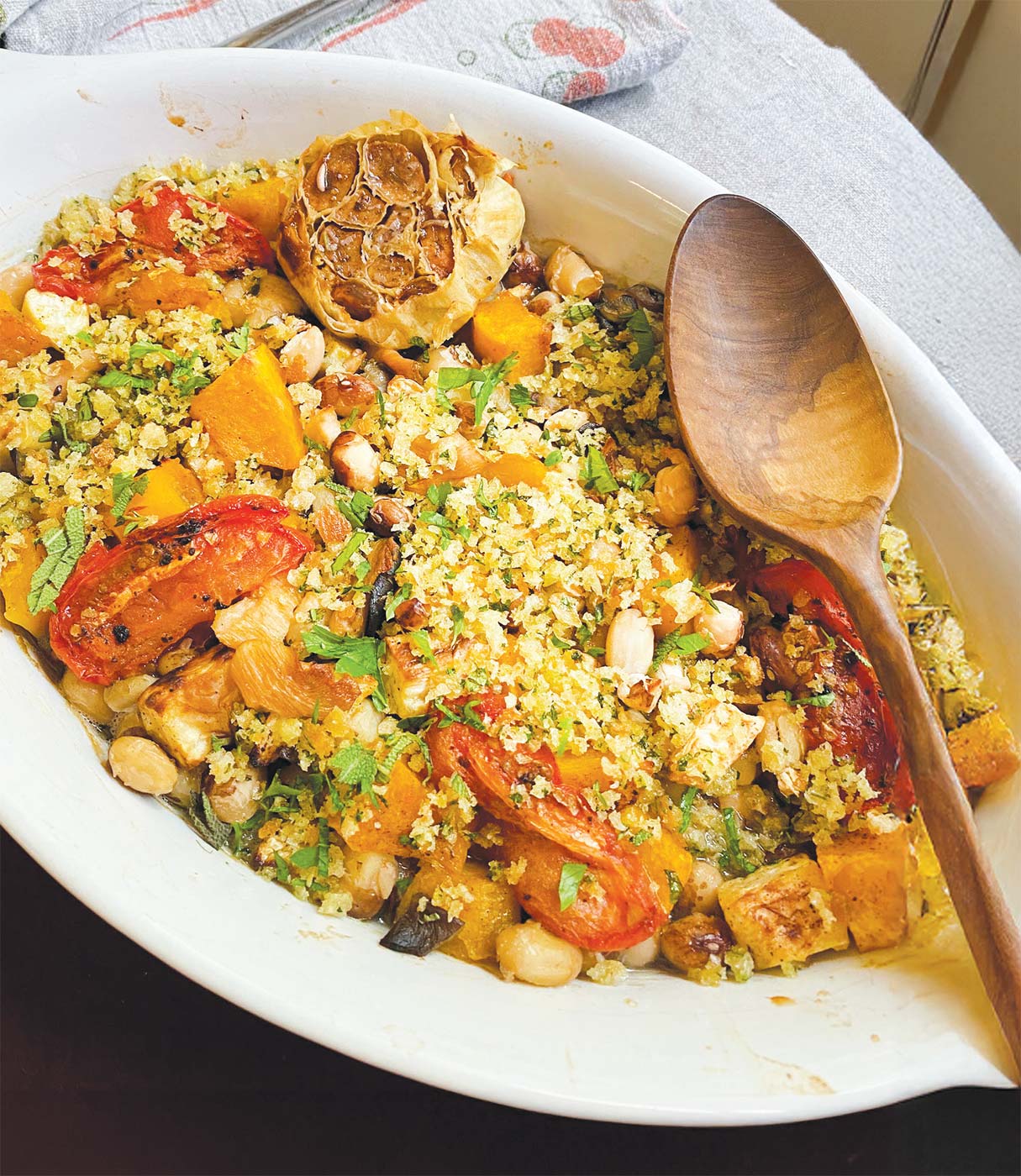 Heirloom Bean Cassoulet with Roasted Fall Vegetables, image size:1215x1400